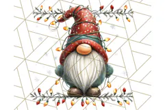 Christmas Gnome Clipart, Holiday Gnomes PNG Illustrations Product Image 3