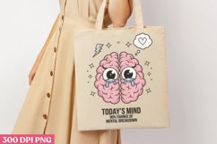 Today&#039;s Mind Mood PNG, Mental Health Sublimation PNG Product Image 3