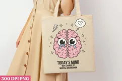 Today's Mind Mood PNG, Mental Health Sublimation PNG Product Image 3