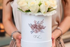 Watercolor Dark blue roses bouquets clipart Product Image 3