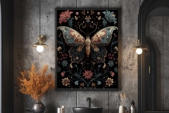 Boho Butterfly Wall Art Botanical Poster Product Image 1