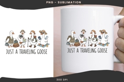 Taveling goose png design for T-shirts Product Image 3