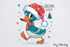 Funny Christmas Duck Sublimation Clipart Bundle PNG Product Image 4
