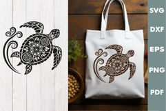 Turtle Design, Underwater World, Cutting board, Laser SVG Product Image 3