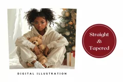 Girl Christmas Tumbler Design, Christmas Sublimation Tumbler Product Image 3