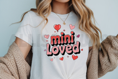 Mini Loved Valentines Day Design With Hearts And Retro Style Product Image 3