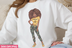 Empowering Black Girl Clipart PNG Product Image 3