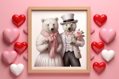 Valentines Day Bear Sublimation Clipart, Valentines Day PNG Product Image 3