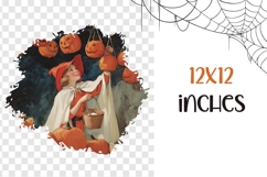 Halloween Pumpkins PNG, Vintage Halloween T-Shirt PNG Product Image 3