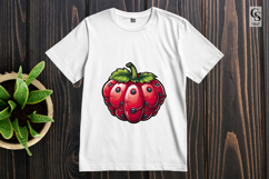 Cute Cherry and Red Berry Clipart Sublimation PNG Product Image 3