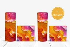 Art Paint Tumbler Sublimation Designs, Neon Colors Tumbler Product Image 3