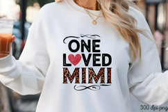 ONE LOVED MIMI PNG, Mothers day Mom sublimation Product Image 3