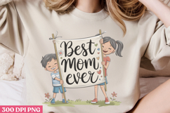 Floral Mama Mom Sublimation PNG Product Image 1