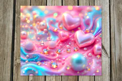 Love Pearls | 4 valentine Skinny tumbler sublimation designs Product Image 3
