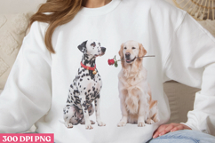 Valentine Dog Sublimation PNG Product Image 3
