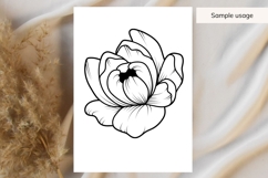Hand Drawn Botanical Peony SVG Product Image 3