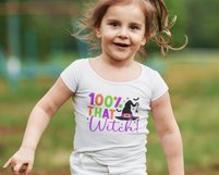 100 That Witch SVG, Halloween 100 that witch T Shirt Design Product Image 4