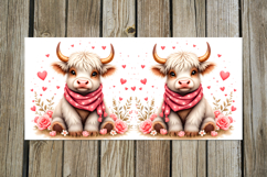 Valentine animals | cute cow mug sublimation design PL Product Image 3