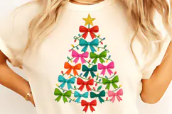 Christmas tree PNG, Meowy Christmas PNG, Bow Christmas tree Product Image 5