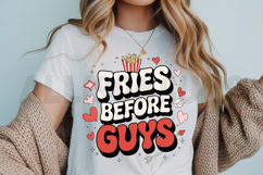 Fries Before Guys Retro Valentine Svg Vector Graphic Design Product Image 3