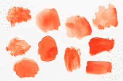 Red watercolor splash clipart, Red watercolors Product Image 3