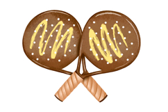 Vintage Tennis Clipart Set Rackets, Balls, Cap &amp; Basket Product Image 5