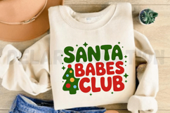 Santa Babes Club Christmas Sublimation, Christmas PNG Design Product Image 3