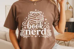 Book Nerd Svg, Book Lover Svg, Book Club Svg, Book Worm Svg. Product Image 4