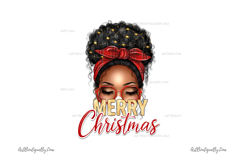 Afro Hair Holiday Woman Clipart Product Image 2