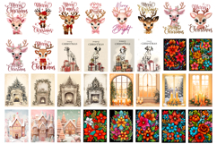 Christmas Card Bundle | Cute animals Merry Christmas card Product Image 8