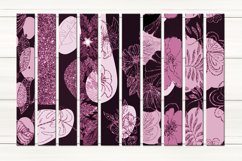 Glitter Modern Flowers | Wristlet &amp; key chain design bundle Product Image 3