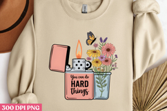 You can do Hard things PNG, Motivation Sublimation PNG Product Image 3