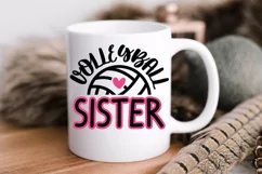 Volleyball sister svg, SVG files for cricut, laser cut files Product Image 2