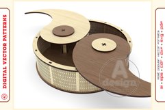 Box Organizer v17 - laser cut file - Glowforge ready SVG Product Image 3