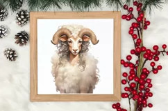 Cozy Christmas Farm Clipart, Christmas Clipart Product Image 3