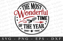 The Most Wonderful Time Of The Year Svg | Christmas svg Product Image 1