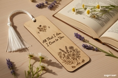 Mother's Day Bookmarks SVG Bundle | Glowforge | Laser Cut Product Image 3