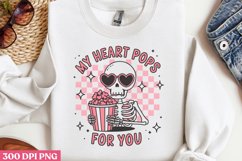 My heart pops for you PNG, Retro Valentine PNG Product Image 3
