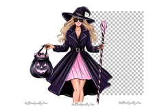 Halloween Witch PNG Clipart Fashion Product Image 2