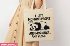 I HATE MORNING PEOPLEPNG, Lazy Sublimation PNG Product Image 3