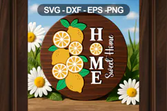 Home Sweet Home SVG Summer Door Sign Design Product Image 3