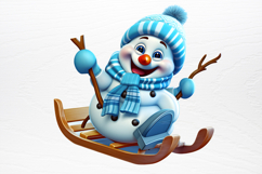 Funny Snowman Sublimation PNG Product Image 3