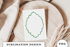 Green Christmas Frame png Product Image 3