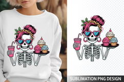 Funny Skeleton Messy Sublimation Design - Funny Skeleton PNG Product Image 1
