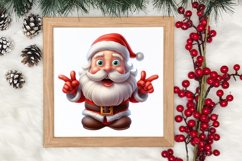 Christmas Santa Claus Peeking Clipart PNG Product Image 3