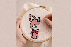 Cat embroidery pattern cross stitch PDF digital printable Product Image 3