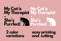 My Cat Is My Therapist svg - Funny Cat Sayings Sublimation Product Image 3