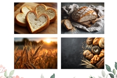 Bread Cutting Board, Summer Cutting Board, Bread PNG Product Image 3