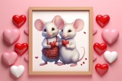 Valentines Day Animal Couple Clipart, Valentine Couple Product Image 3