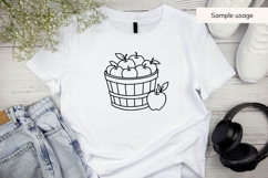 Hand Drawn Fall Apple Bushel SVG Product Image 3